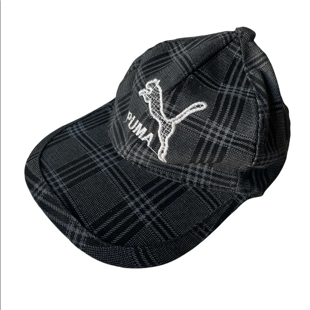 Puma adjustable plaid Gray unisex Cap Hat
